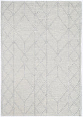Shoreline Interweave Tribal Grey Wool Rug