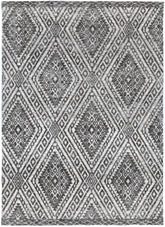 Estra Majitha Charcoal & Beige Cotton Blend Rug
