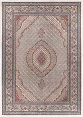 Valencia Medallion Red Non-Slip Rug - ANGE04