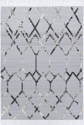 Kaelen Meliac Geomteric Grey and Taupe Rug