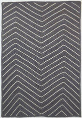 Verdan Grey Chevron Rug
