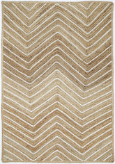 Verdan Beige Chevron Rug