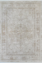 Evara Vintage Medalion Beige Rug
