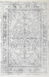 Evara Vintage Medalion Grey Rug