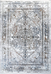 Evara Vintage Medalion Grey Multi Rug