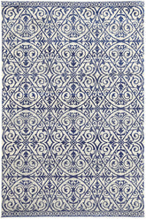 Evadne Katherine Blue & Ivory Rug