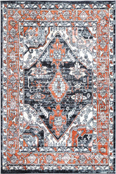 Lorena Leoplda Traditional Black Rug