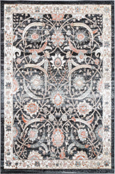 Lorena Mylestone Traditional Charcoal Rug