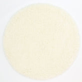 Fiorenza Super Soft Ultra Thick White Shaggy Round Rug