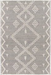 Orielle Aztec Wool Blend Cream Rug (No Tassel)