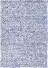 Coralia Ringlets Blue Wool Blend Rug