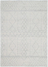 Shoreline Diamond Tribal Grey Wool Rug