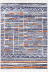 Pelagia Talca Blue & Orange Contemporary Rug