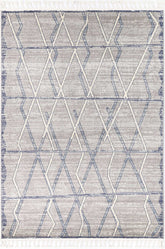Pelagia Tupzia Blue & Grey Contemporary Rug