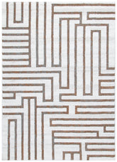 Mosaic Maze Cream Rug - INDU003