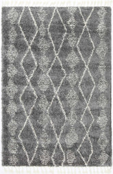 Brisa Zara Tribal Grey Cream Rug