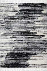 Quarry Slate Acid Wash Grey Abstract Rug