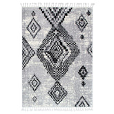 Quarry Slate Aztec Grey Geometric Rug