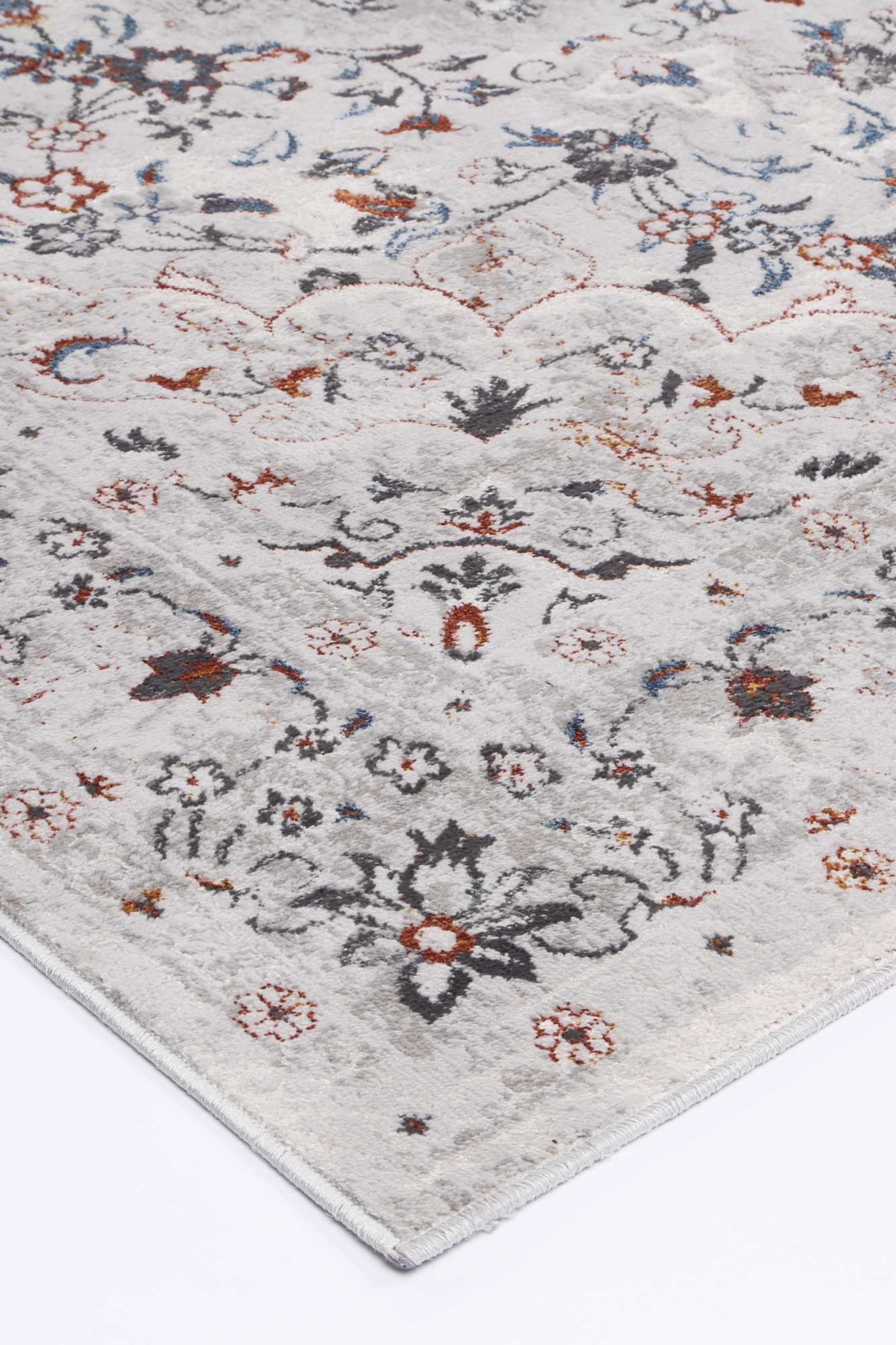 Motifera Ava Ivory & Red Traditional Rug