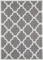 Briarwood Grey and Cream Geometric Rug