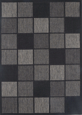 Briarwood Grey Square Shape Patterned Ikat Rug