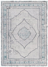 Canyon Oriental Grey Blue Rug