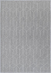 Torrelle Totori Ash Geometric Flatweave Rug