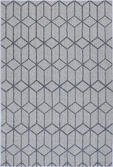 Torrelle Greenslade Charcoal Geometric Flatweave Rug