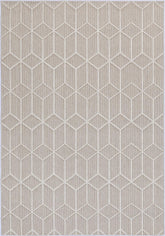Torrelle Maemae Beige Geometric Flatweave Rug