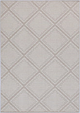 Torrelle Kenilorea Beige Geometric Flatweave Rug