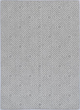 Torrelle Fugui Grey Geometric Flatweave Rug