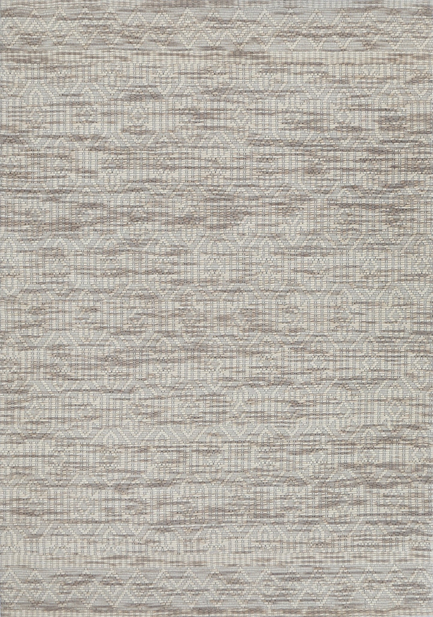 Bellora Geometric Beige Wool Rug