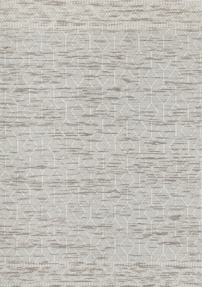 Bellora Lattice Beige Wool Rug