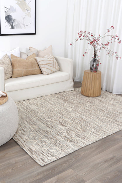 Bellora Diamond Beige Wool Rug