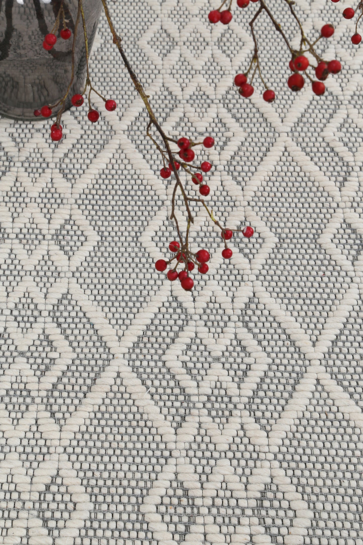 Bellora Diamond Grey Wool Rug