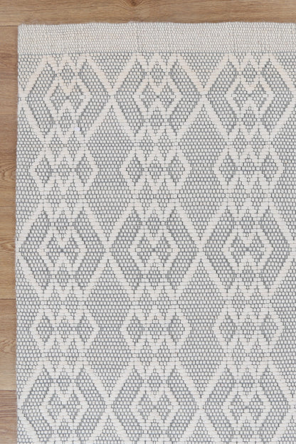 Bellora Diamond Grey Wool Rug