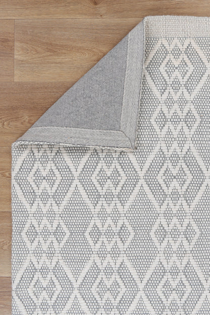 Bellora Diamond Grey Wool Rug