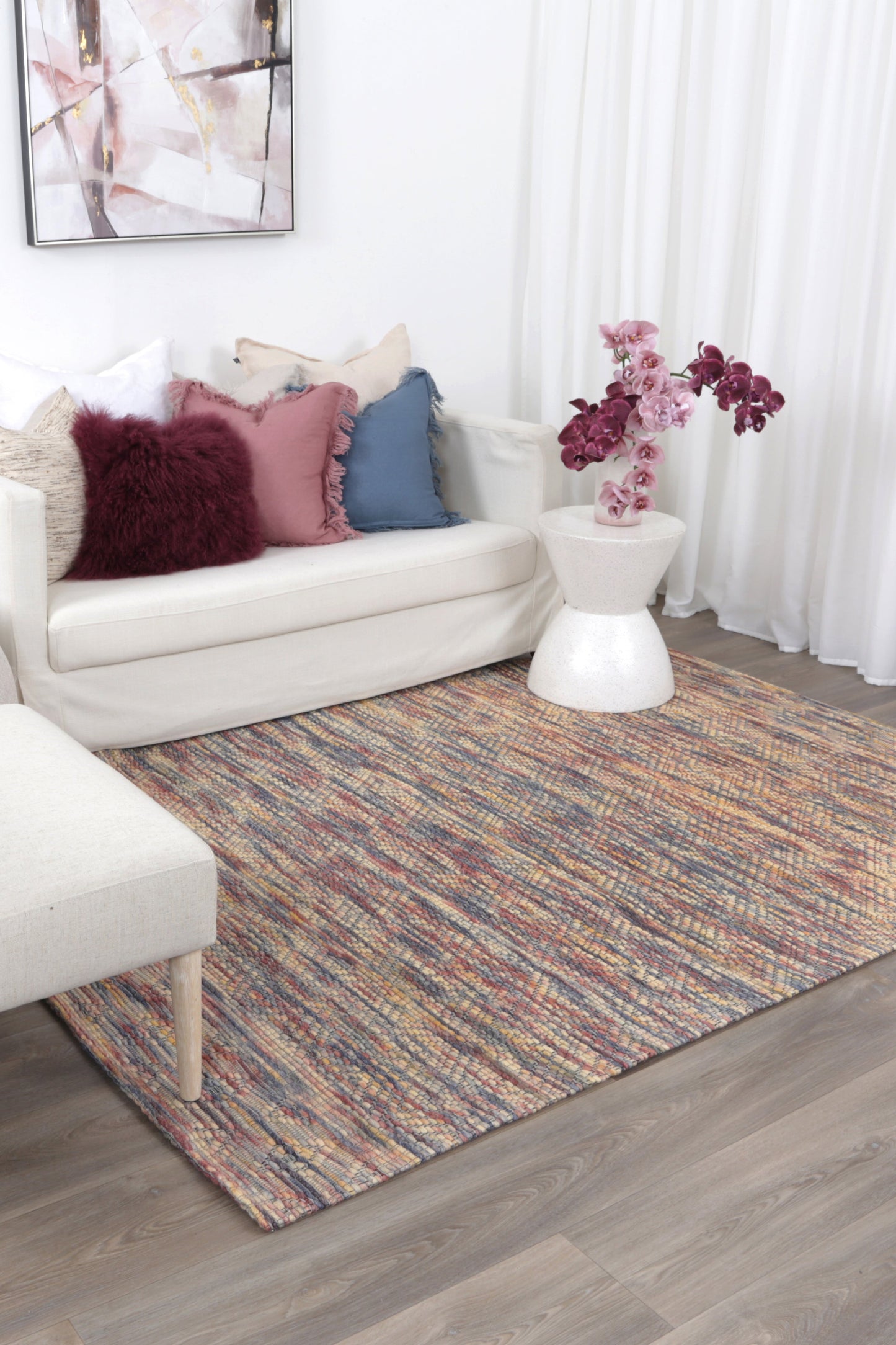 Bellora Chevron Multi Wool Rug
