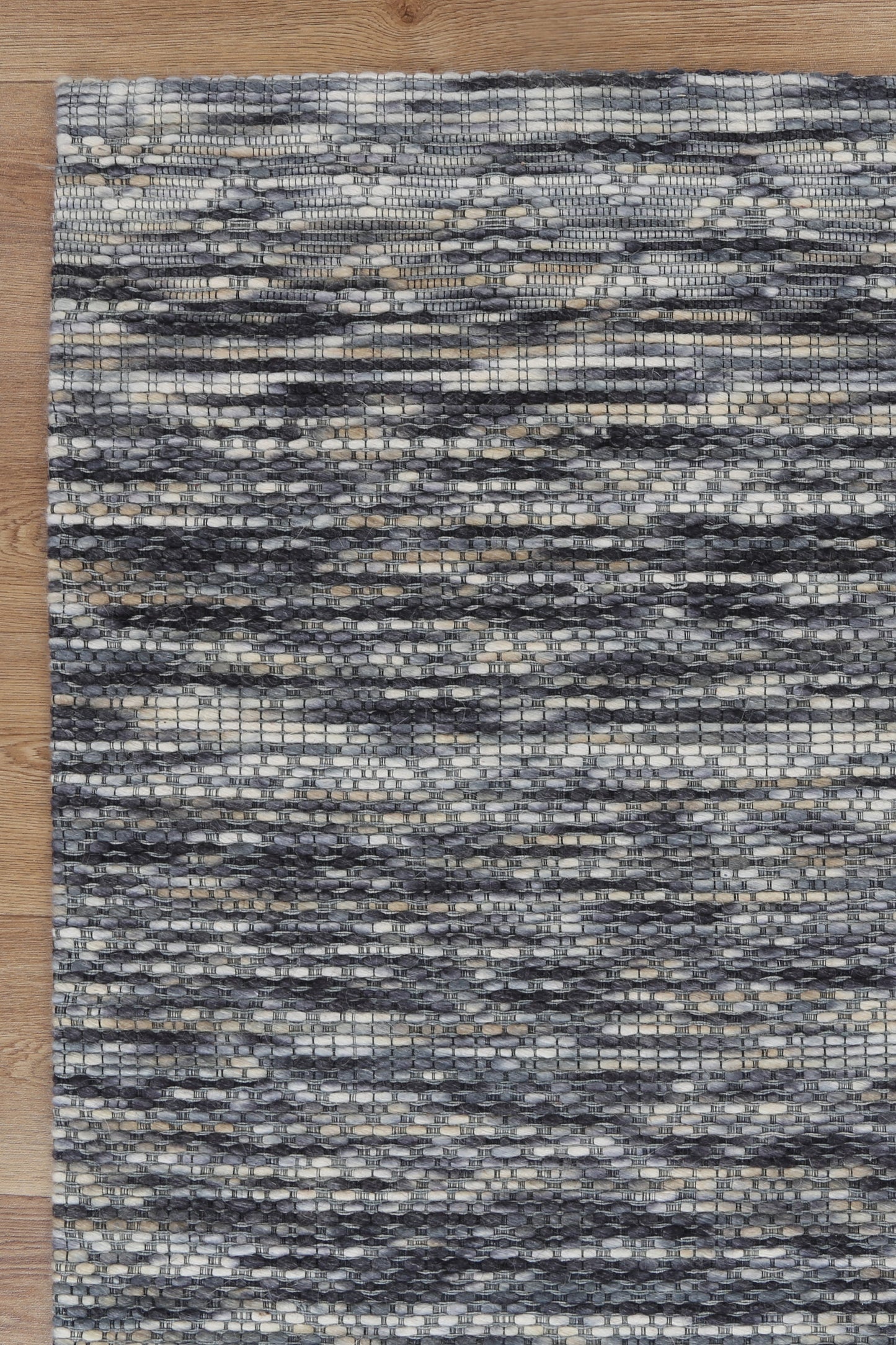 Bellora Chevron Stone Wool Rug
