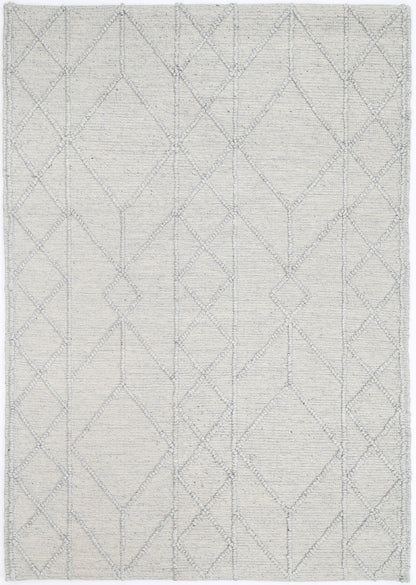 Shoreline Interweave Tribal Grey Wool Rug