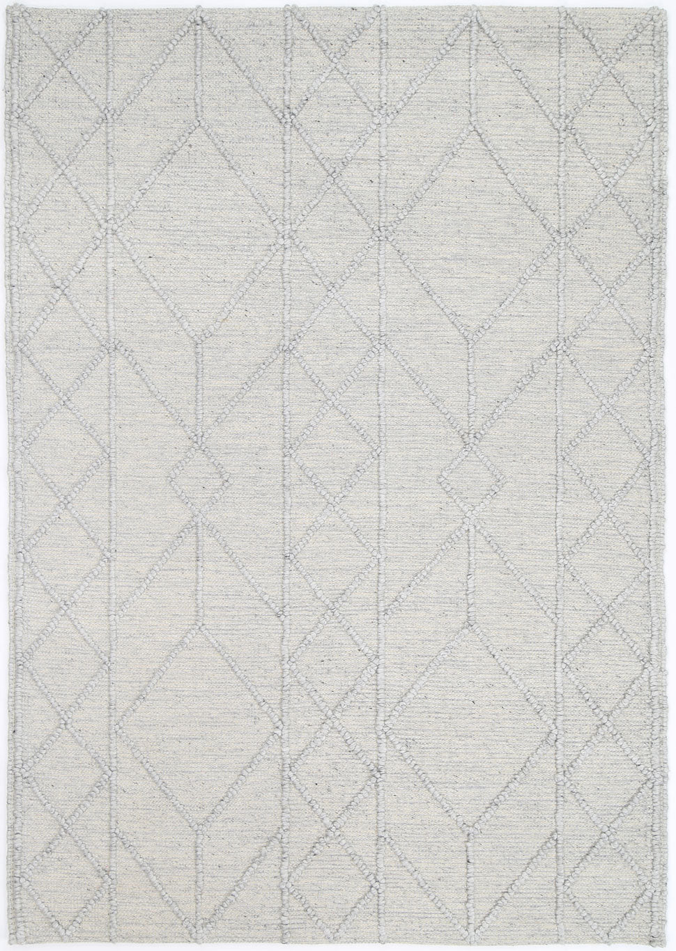 Shoreline Interweave Tribal Grey Wool Rug