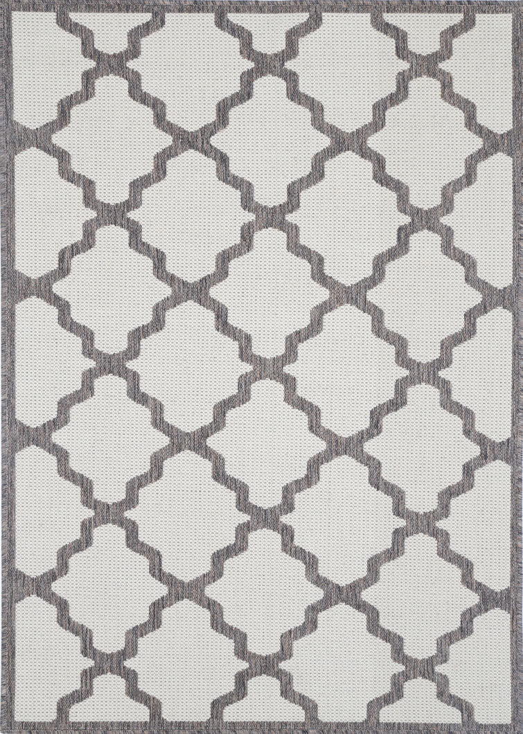 Briarwood Cream and Grey Geometric Rug