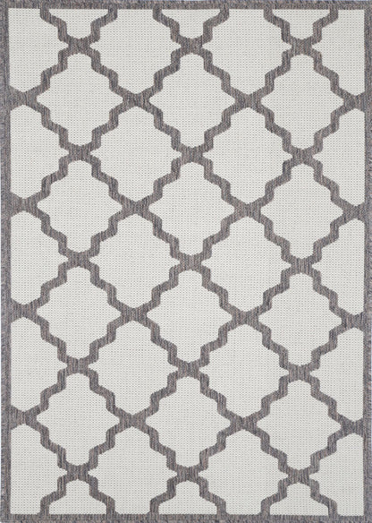 Briarwood Cream and Grey Geometric Rug