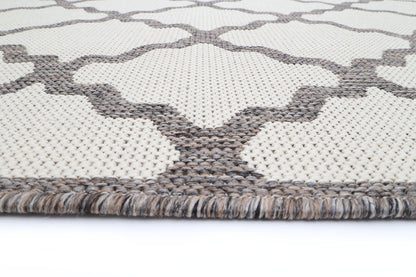 Briarwood Cream and Grey Geometric Rug