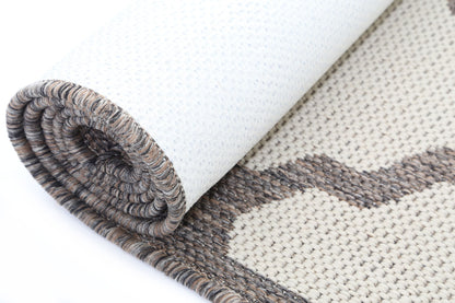 Briarwood Cream and Grey Geometric Rug