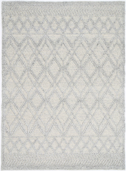 Shoreline Cobblestone Tribal Grey Wool Rug