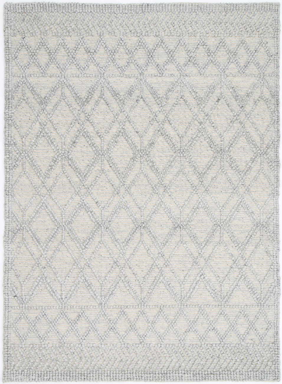 Shoreline Cobblestone Tribal Grey Wool Rug