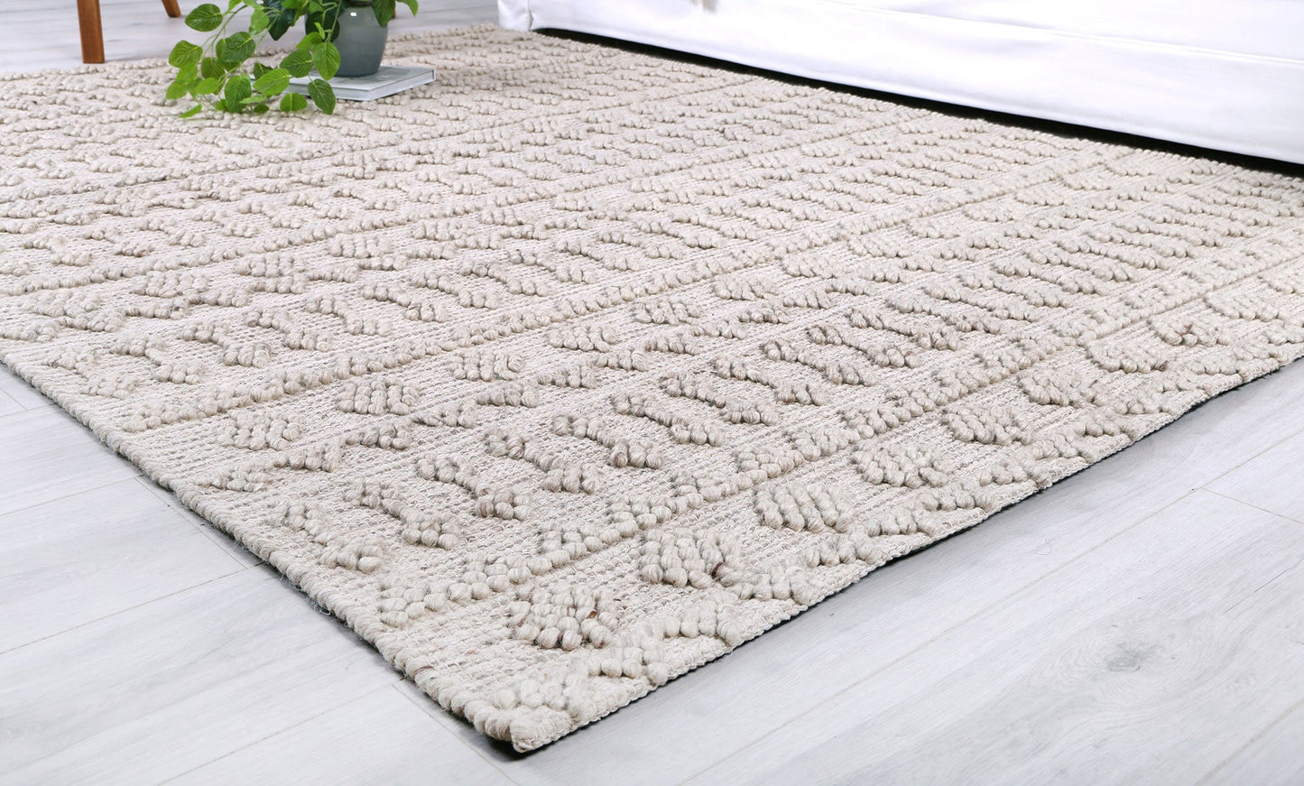 Shoreline Fine Tribal Natural Wool Rug