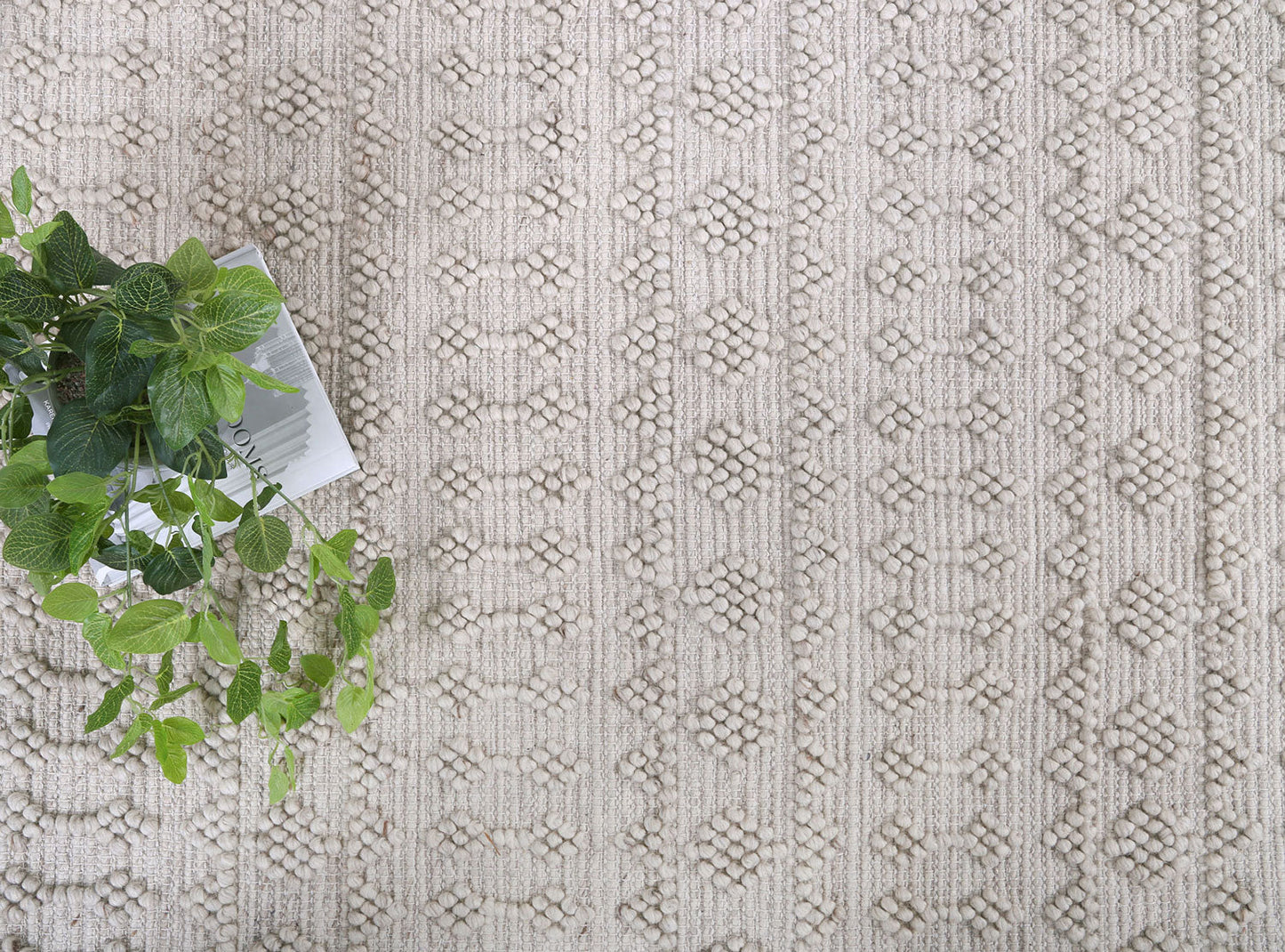 Shoreline Fine Tribal Natural Wool Rug