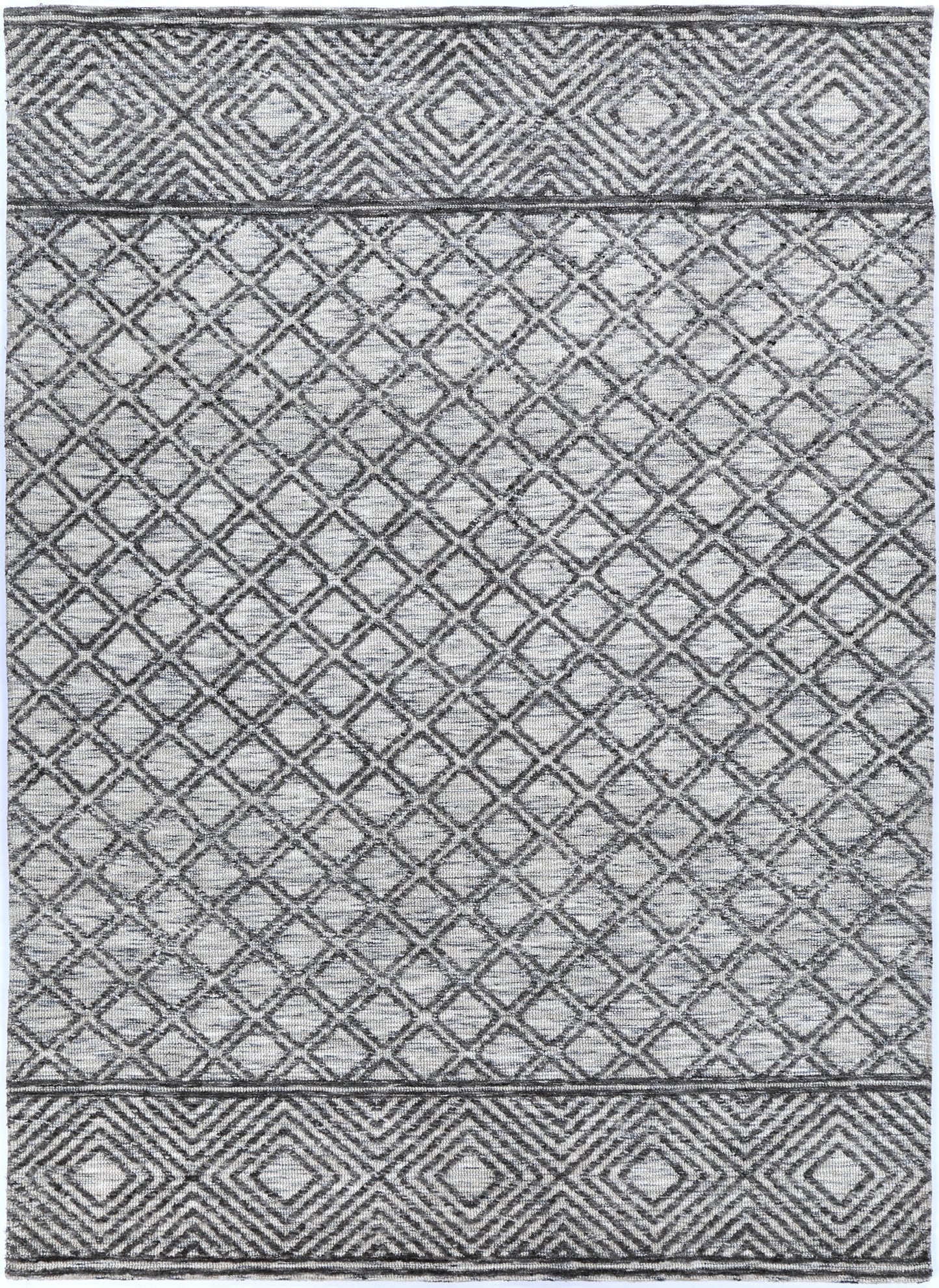 Estra Ajnala Charcoal & Beige Cotton Blend Rug